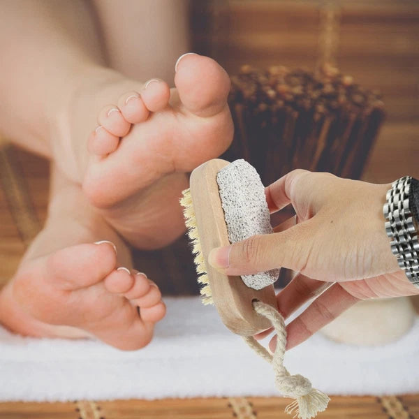 2 Pcs Double-sided Brush of Stepping Bath Foot Scrubber