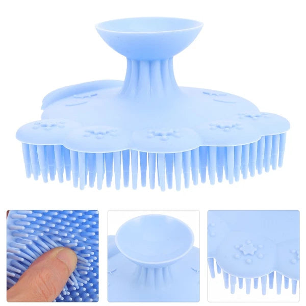 Lovely Silicone Baby Bath Brush Infant Shower Scrubber Baby Shower Brush