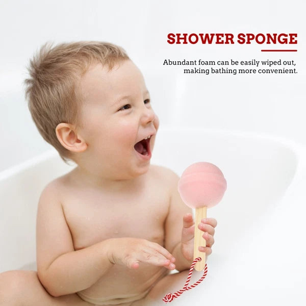 2 Pcs Bath Sponge Toddler Baby Shower Brush for Cleaning Body Scrubber