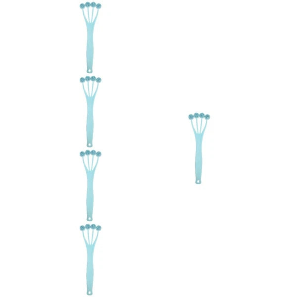 5 Pieces Exfoliating Bath Brush Man Miss Body Scrub Shower Long Handle Back