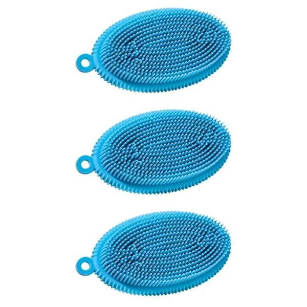 3 Pcs Bath Brush Child Newborn Body Exfoliator Scrubbing Hair Washing