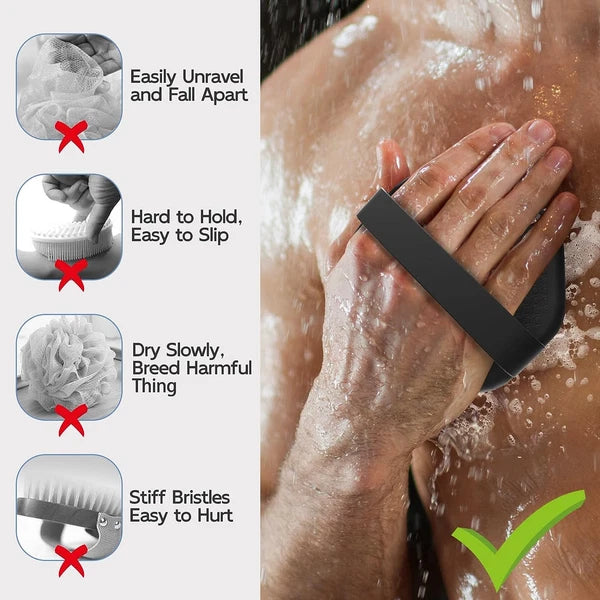 Silicone Body Scrubber, Exfoliating Body Wash Scrubbers Exfoliator, Shower Body