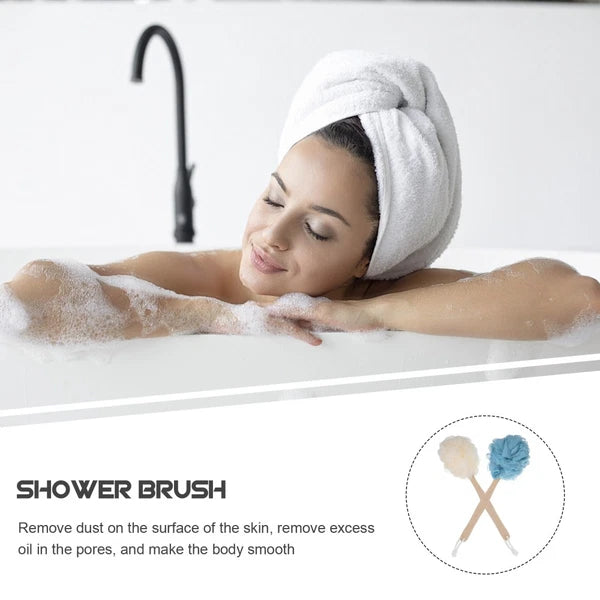 2 Pcs Bath Body Brushes Shower for Cleaning Bathtub with Long Handle