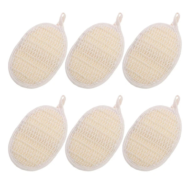 6 Pcs Bath Scrubber Baby Body Scrubbing Brush Shower Sponge Exfoliating