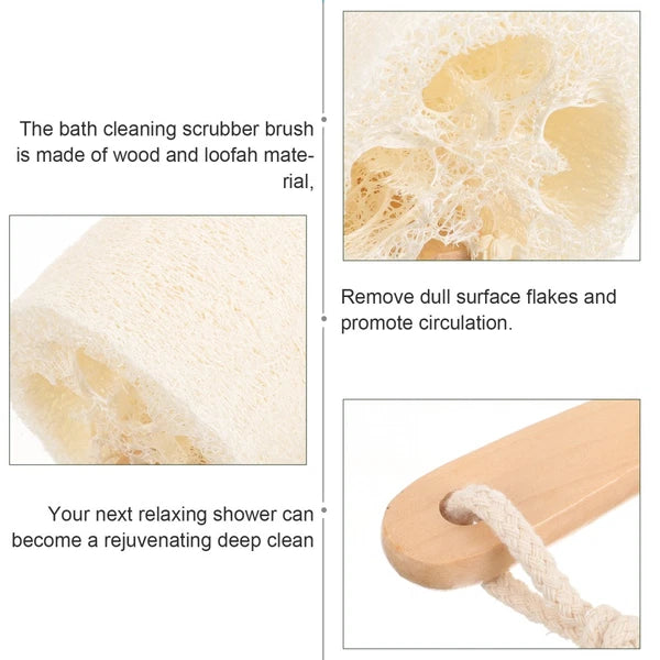 Loofah Shower Brush Body Scrub Exfoliator Exfoliating Bath Stick