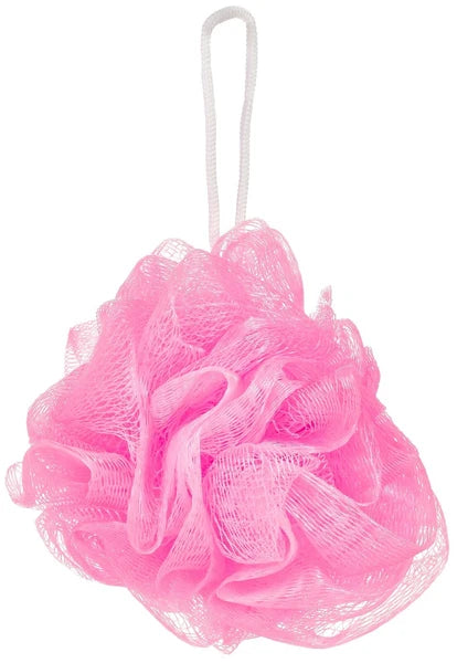 Bundle of 5 Exfoliating Sponges - Bath & Shower Puff Body Brush Scrub Mesh Ball