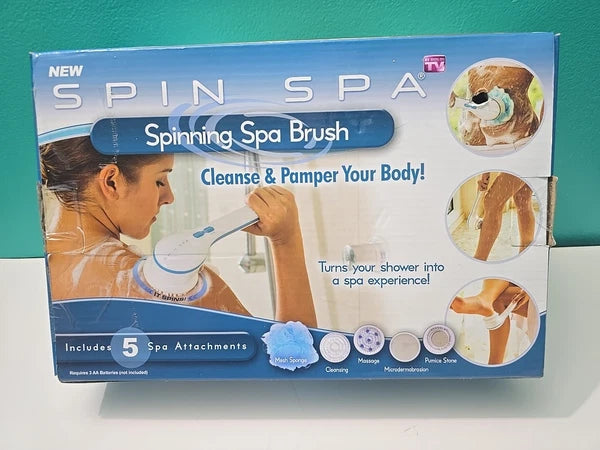 SPIN SPA SPINNING SPA BRUSH INCLUDES 5 SPA ATTACHMENTS BOXED