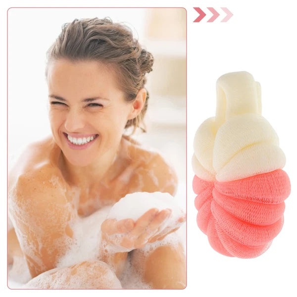 Bath Flower Ball Child Back Brush for Shower Men Body Exfoliator Scrubber