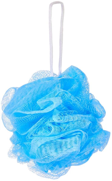 Bundle of 5 Exfoliating Sponges - Bath & Shower Puff Body Brush Scrub Mesh Ball