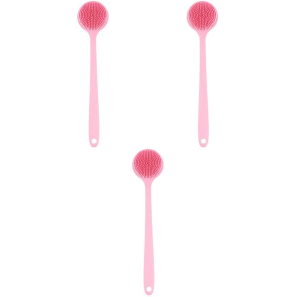 3 PCS Bath Brush Silicone Loofah Exfoliating for Dad Back Shower