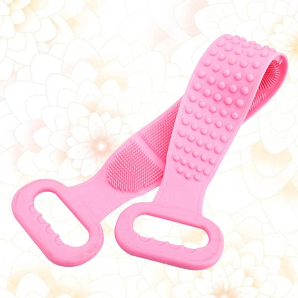 2 Count Bath Brush Body Exfoliating Tool Back Scrubbing Scrubber Silicone
