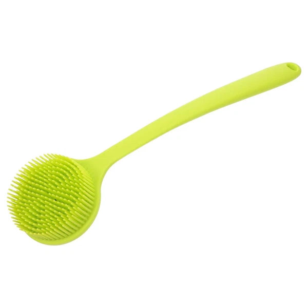 Long Handle Bath Brush Supple Silicone Made Back Scrub Bath Brush for Home