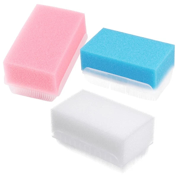 3 Pcs Tactile Brush Newborn Multipurpose Cleaning Bathing Scrubber
