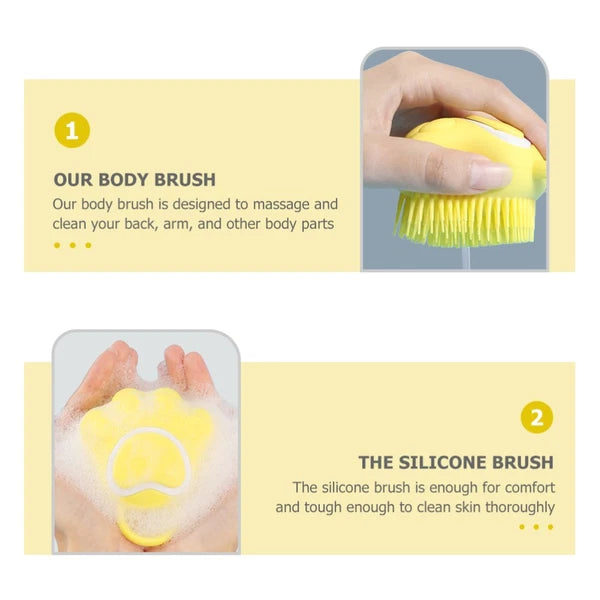 Cat Claw Bath Brush Child Baby Silicone Children Bathing Infant Shower