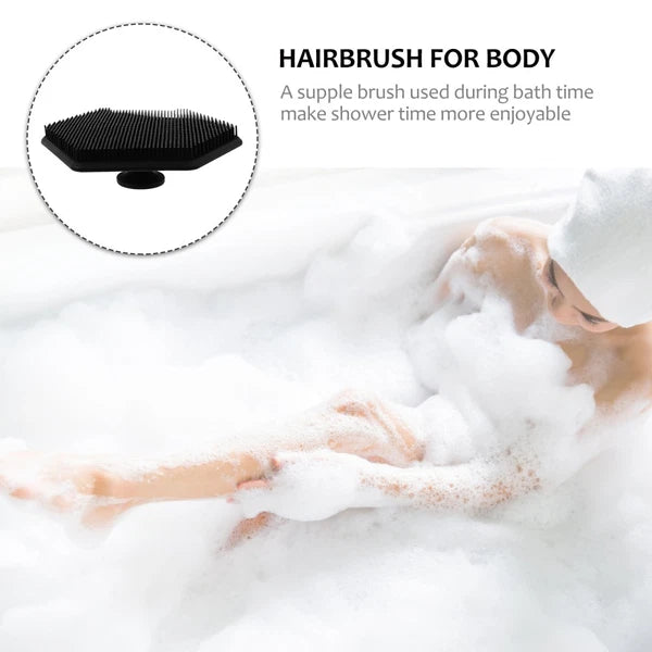 1Pc Bathroom Silicone Bath Scrubbers Multifunctional Bath Tool for Body Head Use