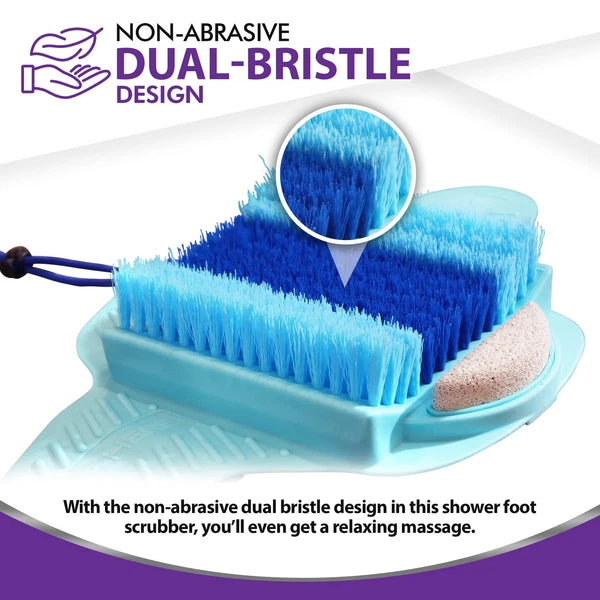 Exfoliating Foot Scrubber with Pumice Stone for Shower Bathroom Bathtub