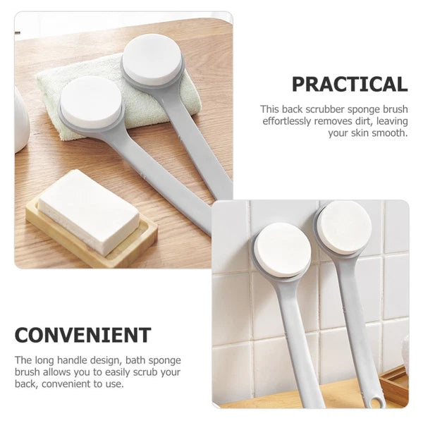 Scrub Brush Elder Long Handled Sponge for Shower Bath Back Exfoliating