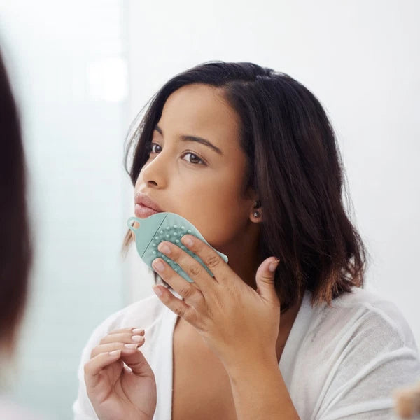 Facial Cleansing Massage Brush Bath with Long Handle Shower Scrubber Body