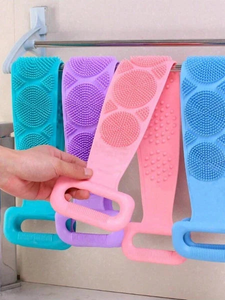 1 x Back Scrubber Body Cleaning Strap Bath Belt Single Side Massage Spa UK