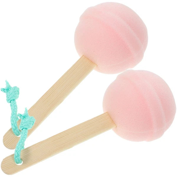 2 Pcs Bath Sponge Toddler Baby Shower Brush for Cleaning Body Scrubber