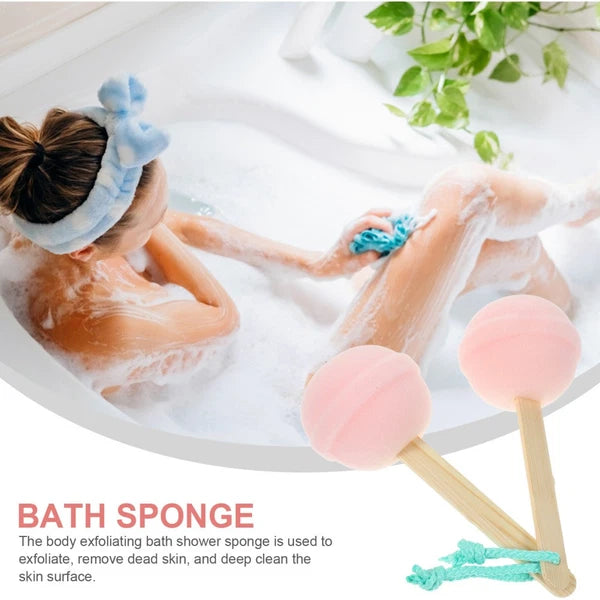 2 Pcs Bath Sponge Toddler Baby Shower Brush for Cleaning Body Scrubber
