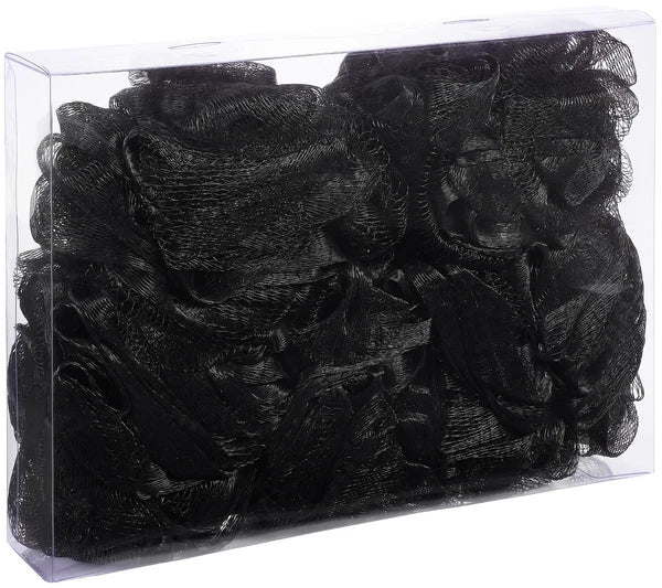 Bundle of 5 Exfoliating Sponges - Bath & Shower Puff Body Brush Scrub Mesh Ball