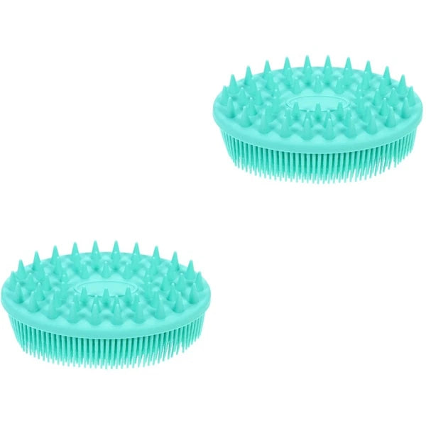 2 Pieces Silicone Bath Brush Bathing Accessories Shower