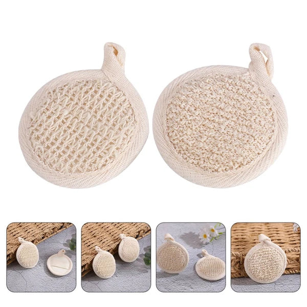 2 Pcs Bath Towel Scrubber for Cleaning Body Exfoliator Scrubbing Cloth