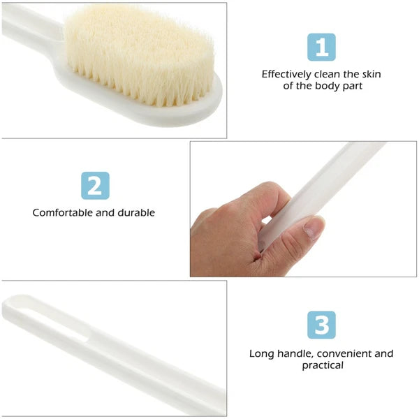 Bath Brush Miss Man Scrubbing with Handle Long Practical Bathing