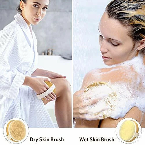 Dry Body Brush, Shower Brush Wet and Dry brush for Cellulite and Lymphatic