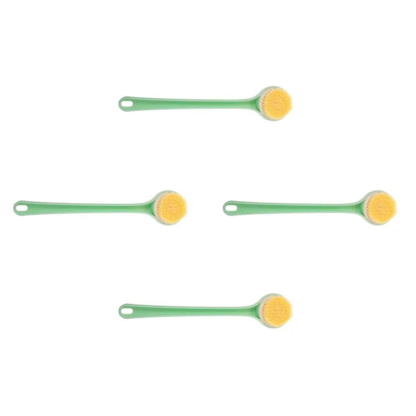 Bath Brush and Towel Girl Back Scrubber for Shower Women Long Handle