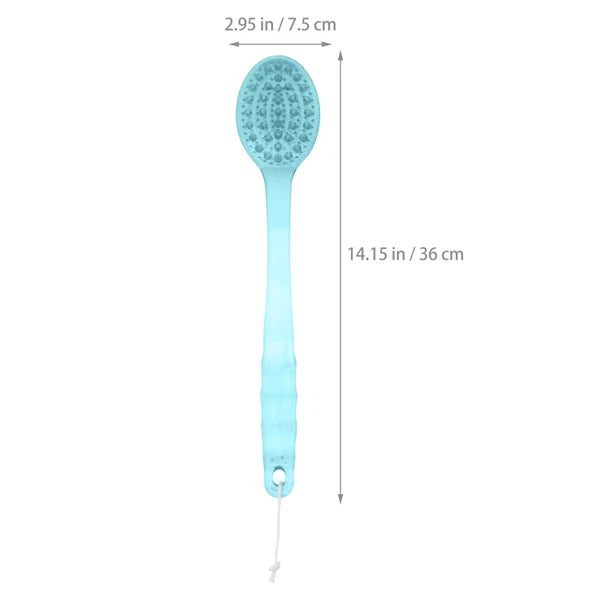 3pcs Long Handle Bath Scrubber Back Brush Massage Brush Shower Brush