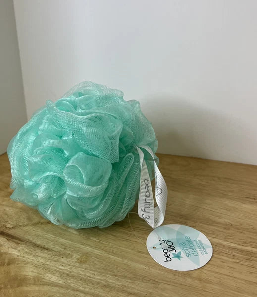 Beauty 360 Gentle Exfoliating Bath Pouf Sponge Shower Green