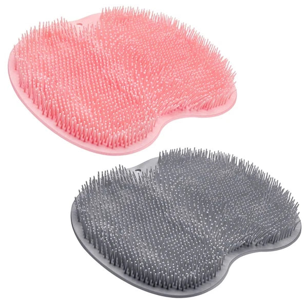 2PACK Shower Foot Scrubber Mat Back Washer Back Exfoliating Bath Wash Pad Wal...