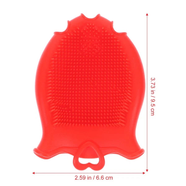 Silicone Shampoo Brush Toddler Soft Back Scrubber for Shower Scalp