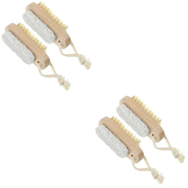 2 Pcs Double-sided Brush of Stepping Bath Foot Scrubber