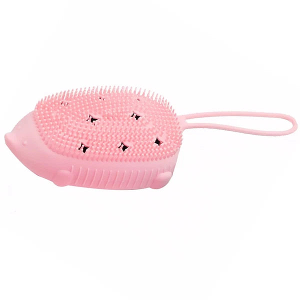 Bath Brush Scrubber Silicone Body Shower Baby Child Double Sided Portable