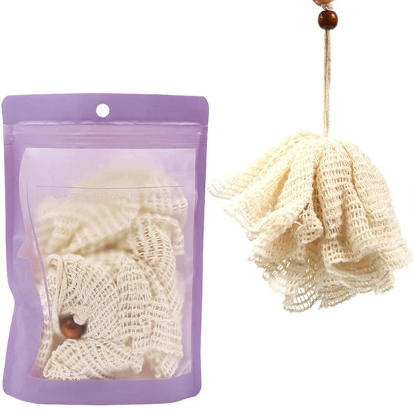 Bath Flower Towel Back Scrubber for Shower Exfoliating Mesh Ball