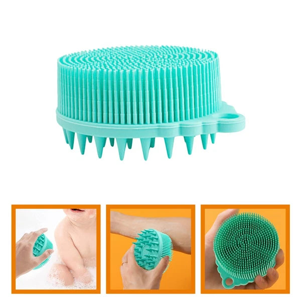 Silicone Bath Brush Baby Child Brushes Shower Scrubber for Body Hair