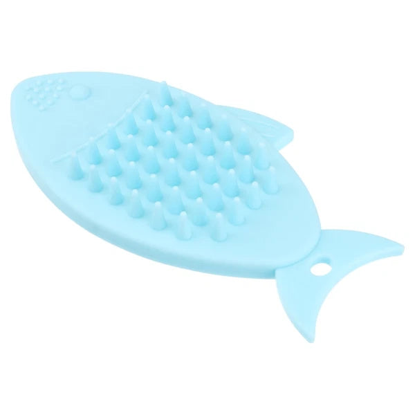 Fish-shaped Bath Brush Child Baby Cleansing Shower Scrubber for Body Practical