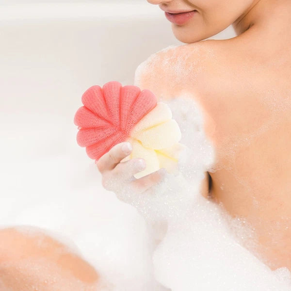 Bath Flower Ball Child Back Brush for Shower Men Body Exfoliator Scrubber