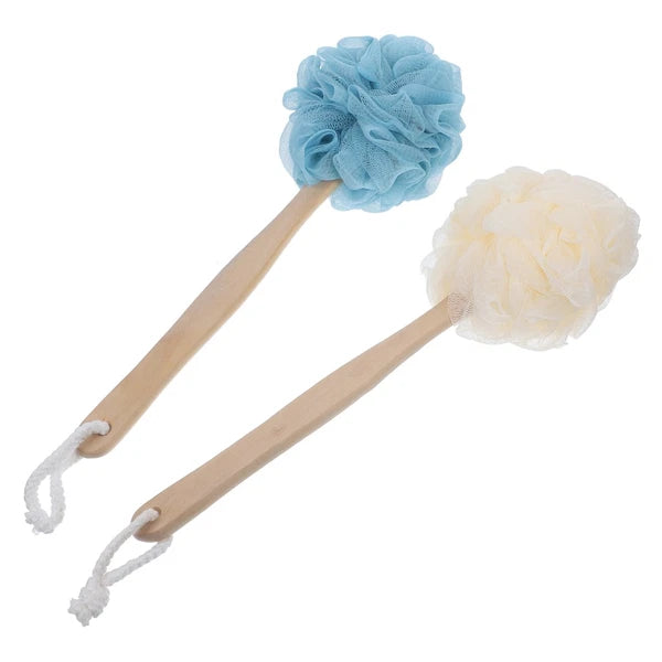 2 Pcs Bath Brushes for Shower Cleaning Bathing with Long Handle