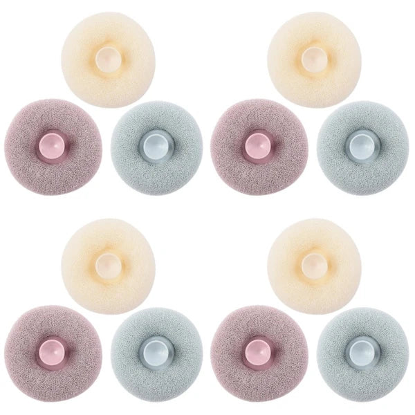 3pcs Bath Shower Brushes Body Wash Exfoliating Scrubbers Suction Body Scrubber