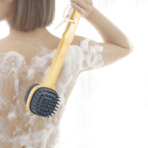 Bath Brush Silicone Body Shower Exfoliating Back Scrubber Miss for