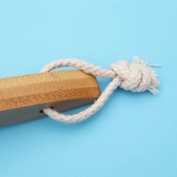 1pc Bristle Bath Brush Long Handle Bath Scrubber Hanging Body Massager SPA