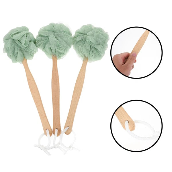 3 Pcs Bath Ball Towel Shower Brush Cleaning Scrubber Bathing Supply