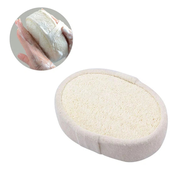 3 Pcs Loofah Bath Towel Natural Shower Sponge Exfoliating Body Brush
