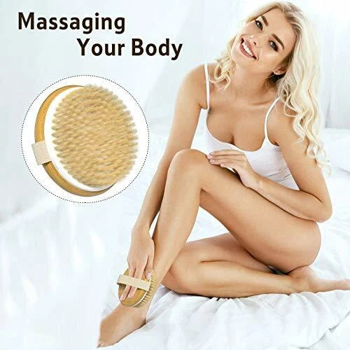 Dry Body Brush, Shower Brush Wet and Dry brush for Cellulite and Lymphatic