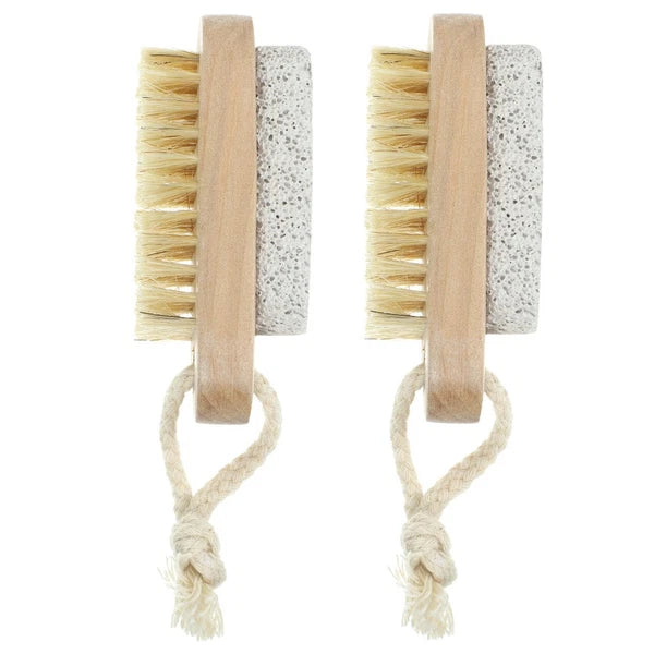 2 Pcs Double-sided Brush of Stepping Bath Foot Scrubber
