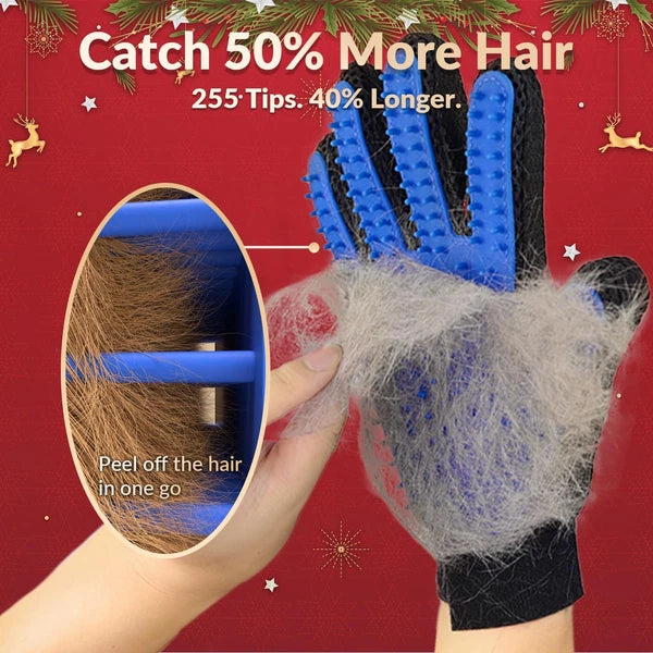 Upgrade Efficient Pet Hair Remover Gloves - Gentle Shedding Brushes for Dogs,...